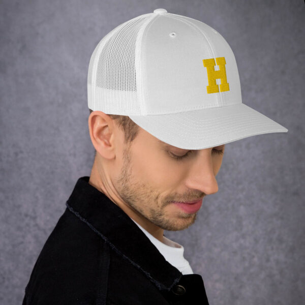 retro trucker hat white right