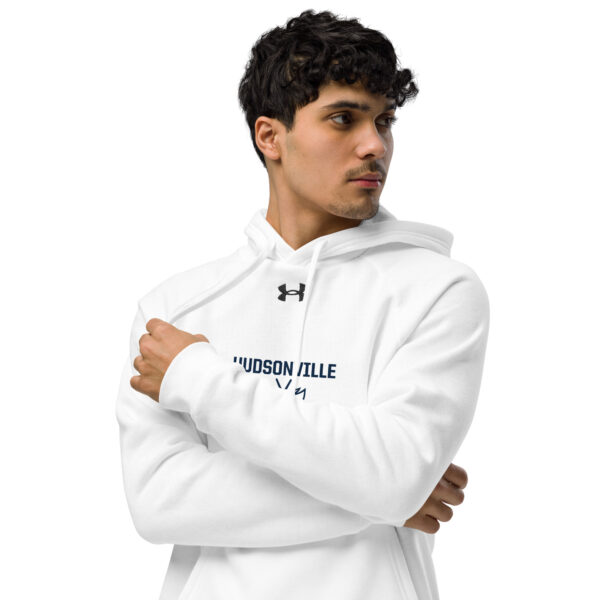 under armour hoodie white front