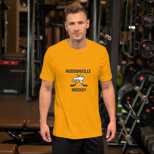 Yellow Hudsonville Eagles Hockey Tshirt